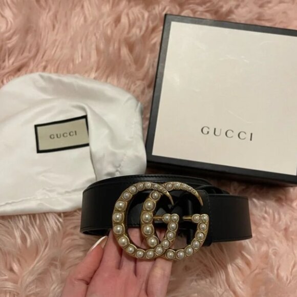 ✨Gucci marmomt pearl belt - Picture 1 of 4